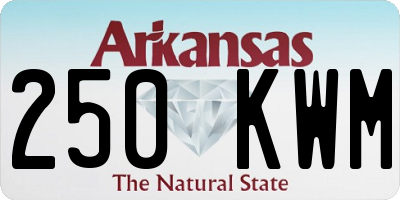AR license plate 250KWM