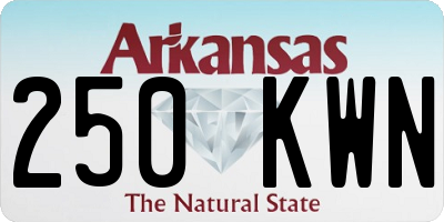 AR license plate 250KWN