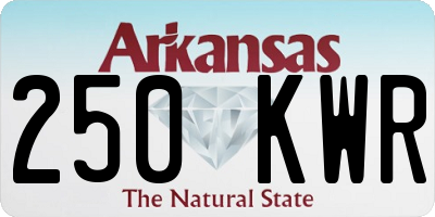 AR license plate 250KWR