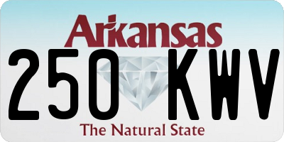 AR license plate 250KWV