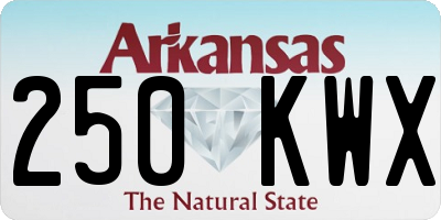 AR license plate 250KWX