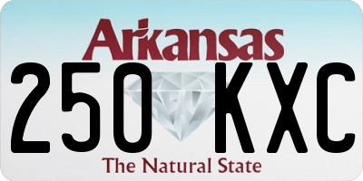 AR license plate 250KXC