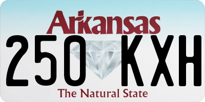 AR license plate 250KXH