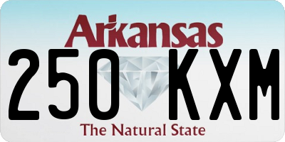 AR license plate 250KXM