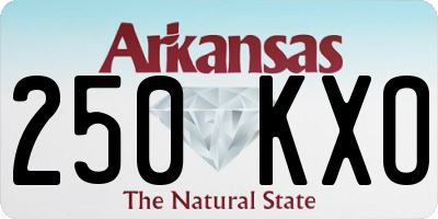 AR license plate 250KXO