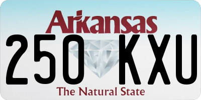 AR license plate 250KXU
