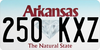AR license plate 250KXZ