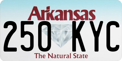 AR license plate 250KYC