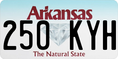 AR license plate 250KYH