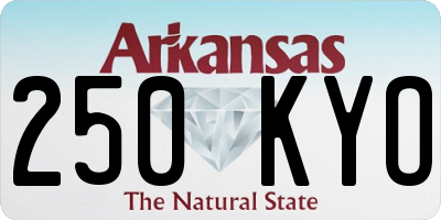 AR license plate 250KYO