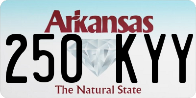 AR license plate 250KYY