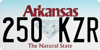 AR license plate 250KZR
