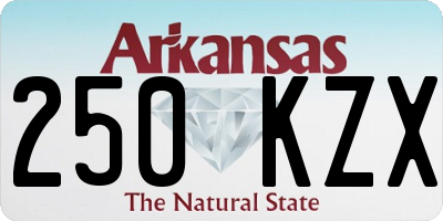 AR license plate 250KZX