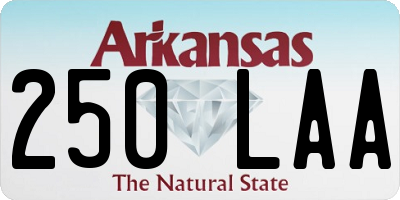 AR license plate 250LAA