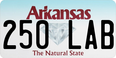 AR license plate 250LAB