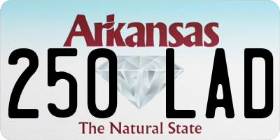 AR license plate 250LAD