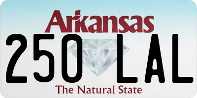 AR license plate 250LAL