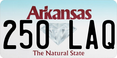AR license plate 250LAQ