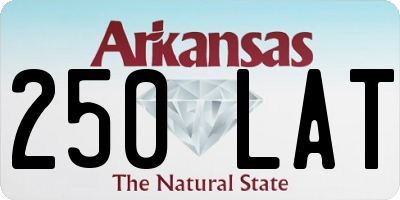 AR license plate 250LAT