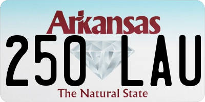 AR license plate 250LAU