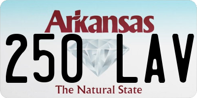 AR license plate 250LAV