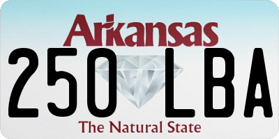 AR license plate 250LBA