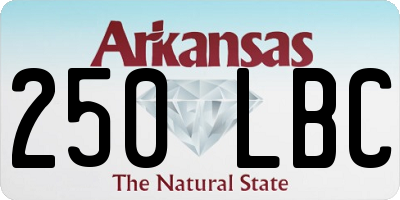 AR license plate 250LBC
