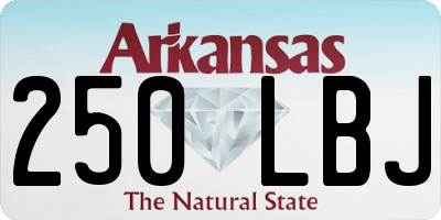 AR license plate 250LBJ