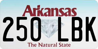 AR license plate 250LBK