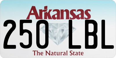 AR license plate 250LBL