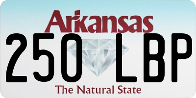 AR license plate 250LBP