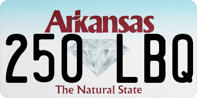 AR license plate 250LBQ