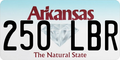 AR license plate 250LBR