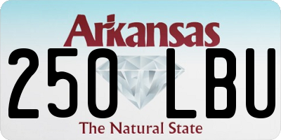 AR license plate 250LBU