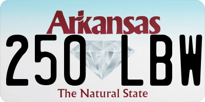 AR license plate 250LBW