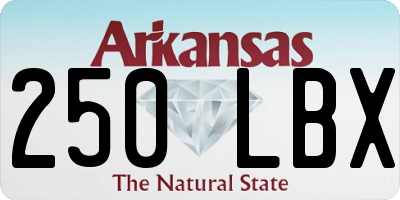 AR license plate 250LBX