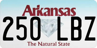 AR license plate 250LBZ