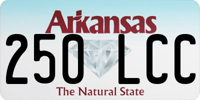 AR license plate 250LCC