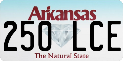 AR license plate 250LCE