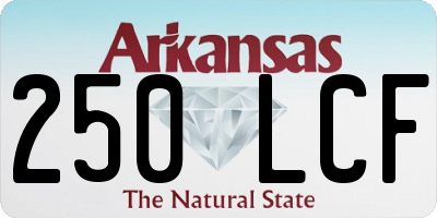 AR license plate 250LCF