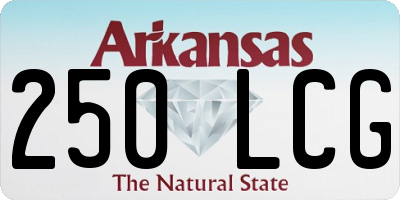 AR license plate 250LCG