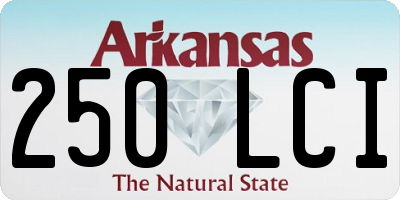 AR license plate 250LCI