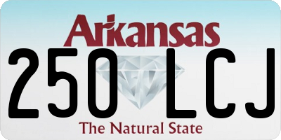 AR license plate 250LCJ