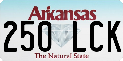 AR license plate 250LCK