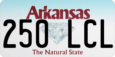 AR license plate 250LCL
