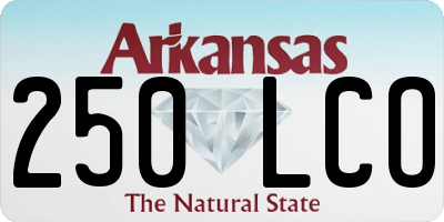 AR license plate 250LCO