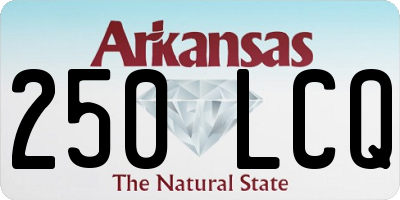 AR license plate 250LCQ