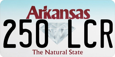 AR license plate 250LCR