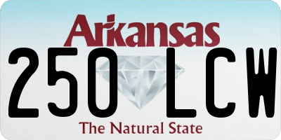 AR license plate 250LCW