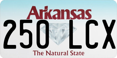 AR license plate 250LCX